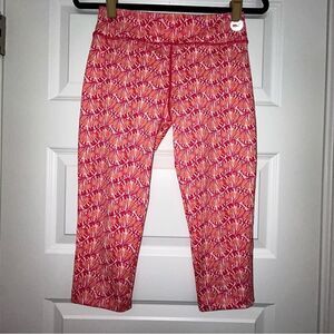 Vineyard Vines Performance Shell Print Pull On Capri Athletic Legging Pants